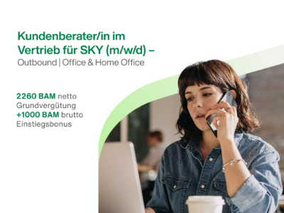 Kundenberater/in im Vertrieb für SKY (m/w/d) – Outbound | Office & Home Office